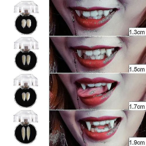 4 Paire Diy Halloween Costume Accessoires Masquerade Party Prothèses Dentaires Vampire Dents Crocs Hfmqv