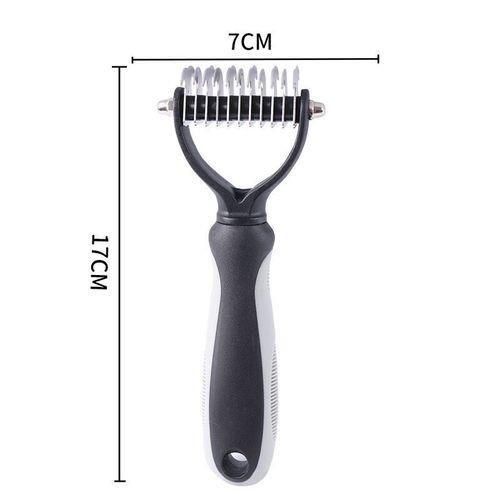 Brosse À Poils Pour Chien,Accessoire De Nettoyage Pour Animaux De Compagnie,Râteau Pour Chiot,Accessoire De Toilettage - Type New Greysmall