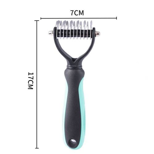 Brosse À Poils Pour Chien,Accessoire De Nettoyage Pour Animaux De Compagnie,Râteau Pour Chiot,Accessoire De Toilettage - Type New Blue Small