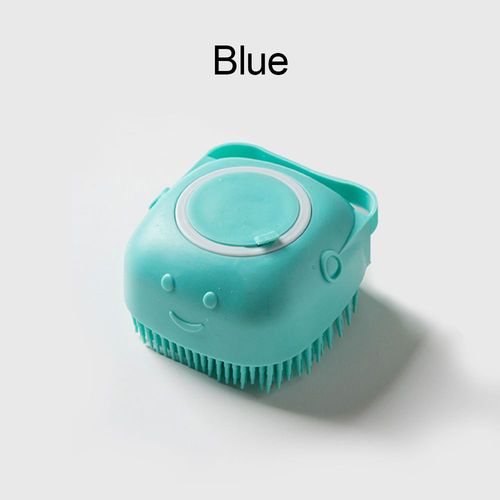 Distributeur De Massage De Lavage Pour Chiots,Brosse De Douche De Toilettage,Brosse De Bain En Silicone Souple Pour Chiens,Shampoing Pour Animaux De Compagnie - Type Soft Blue A