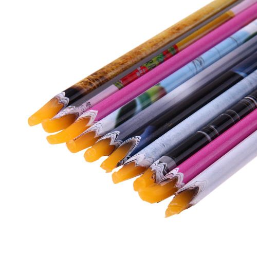 Stylo À Faux-Ongles Auto-Adhésif,5 Pièces,Crayon À Cire,Pour Strass,Gemmes,Perçage,Cueillette,Conseils,Bricolage,Salon De Manucure,Nail Art 