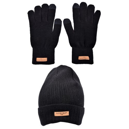Pack Bonnet Gants Homme Oliver Grant Pack 2312 Noir