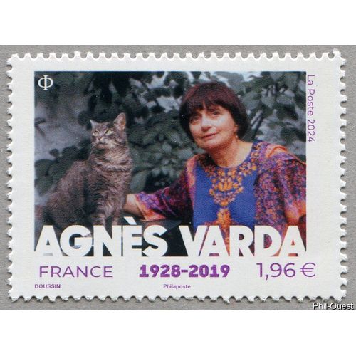 France 2024, Très Beau Timbre Neuf** Luxe Yvert 5766 Agnès Varda, Née Arlette Varda Le 30 Mai 1928 À Ixelles (Belgique) Et Morte Le 29 Mars 2019 À Paris 14e, Cinéaste, Photographe Et Plasticienne.