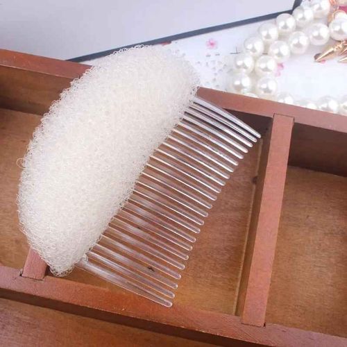 Coussinets De Volume Pour Cheveux Pour Femmes,Éponge Moelleuse,Pince Bb,Pince À Cheveux,Peigne À Cheveux Cassé,Épingle À Cheveux,Accessoires De Coiffure,1,2 Pièces - Type 1pc Beige M 
