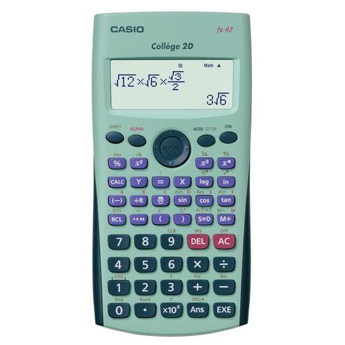 Calculatrice scientifique Casio fx-92 College 2D