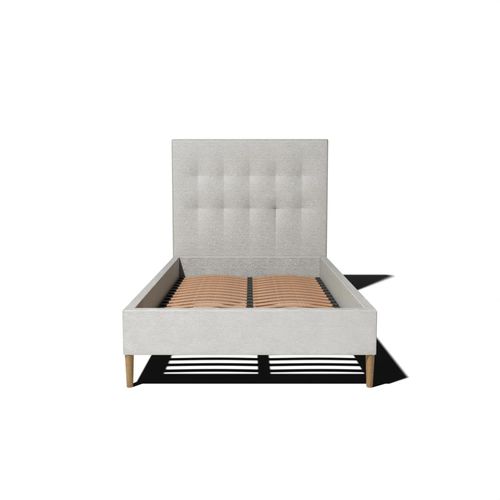 Ensemble Lit + Tête De Lit 140x190cm - Blanc - Collection Léa - Morphea