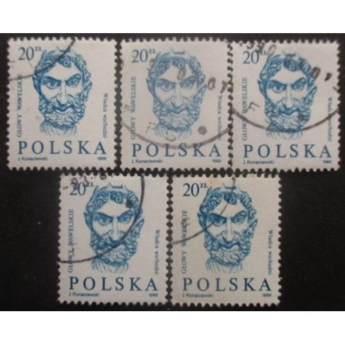 Pologne N°2975 X 5 Oblitéré
