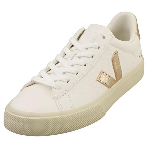 Vêges Campo Chromefree Pour Baskets Casual En Cuir Blanc Platine