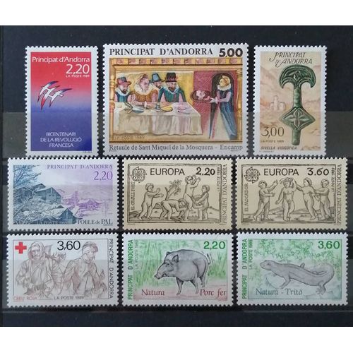 Andorre Année Complète 1989 N**