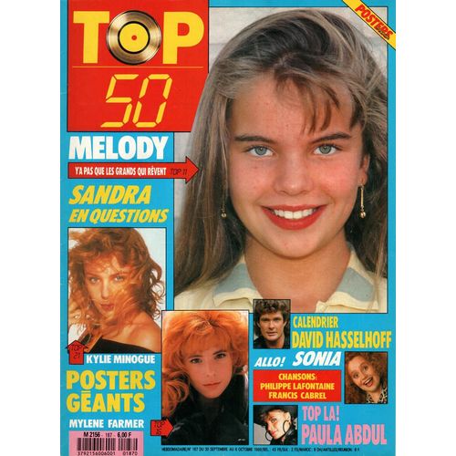 Top 50 187 1989 Complet Melody/Sandra Cretu/Hasselhoff/Farmer/Minogue/Abdul/Paul Belmondo/Nina Hagen/Roxette