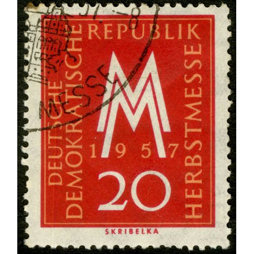 Timbre Oblitéré Deutsche Demokratische Republik, Herbstmesse, 1957, 20