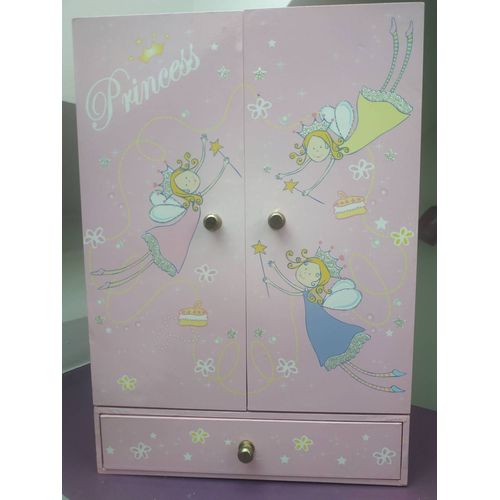 Boîte à bijoux Princesse rose