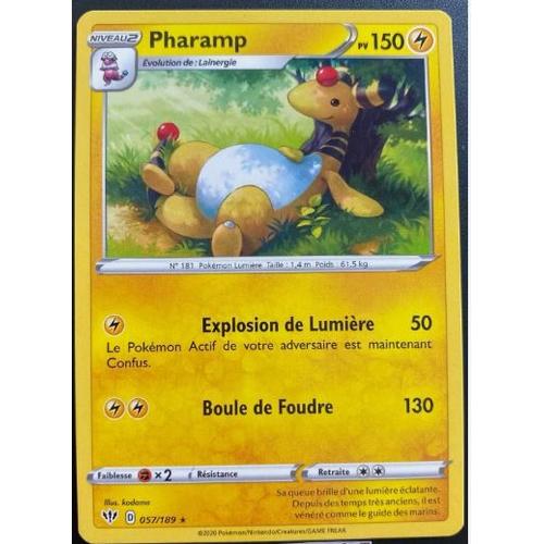 Pokémon Pharamp 057 / 189 Rare Eb03 Epée Et Bouclier