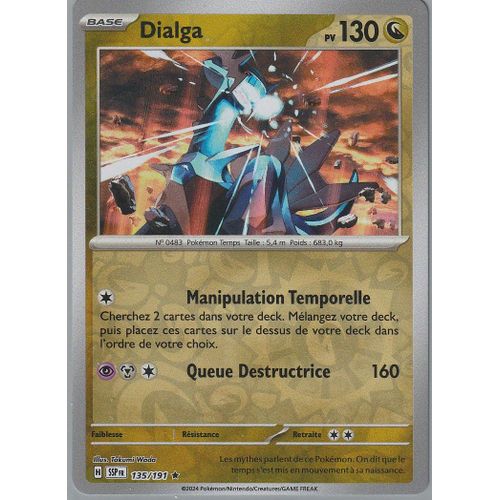 Carte Pokémon - Dialga - 135/191 - Holo-Reverse - Ev8 Etincelles Déferlantes