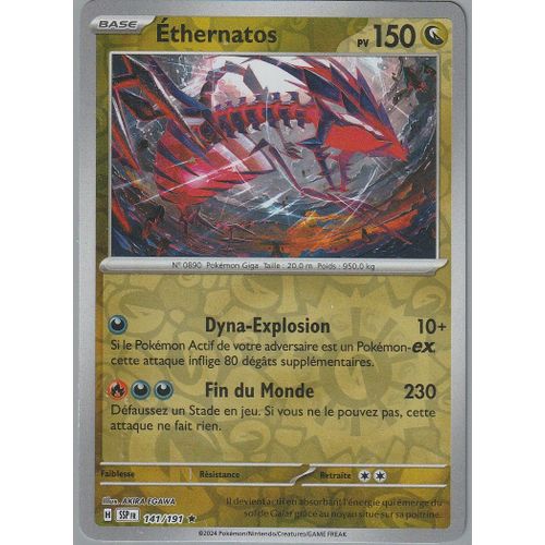 Carte Pokémon - Ethernatos - 141/191 - Holo-Reverse - Ev8 Etincelles Déferlantes