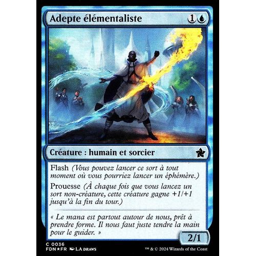 Adepte Élémentaliste - Foil - Magic - Fondations Vf - C - 36