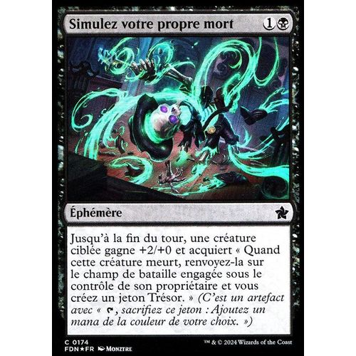 Simulez Votre Propre Mort - Foil - Magic - Fondations Vf - C - 174