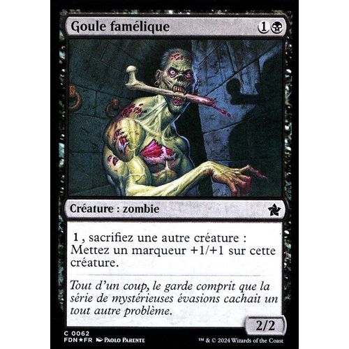 Goule Famélique - Foil - Magic - Fondations Vf - C - 62