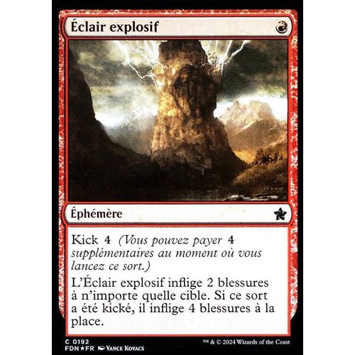 Éclair Explosif - Foil - Magic - Fondations Vf - C - 192