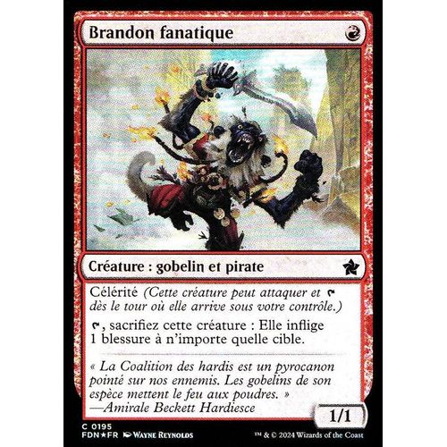 Brandon Fanatique - Foil - Magic - Fondations Vf - C - 195