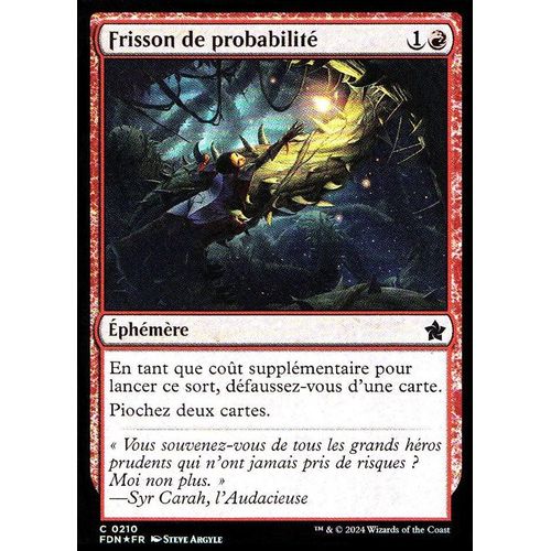 Frisson De Probabilité - Foil - Magic - Fondations Vf - C - 210