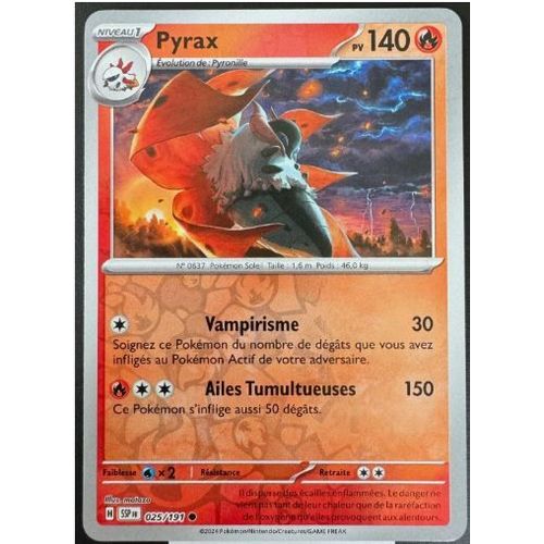 Pokémon Pyrax Reverse 025 / 191 Ev8 Etincelles Déferlantes
