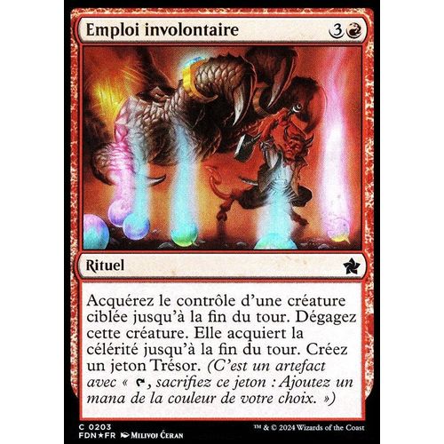Emploi Involontaire - Foil - Magic - Fondations Vf - C - 203