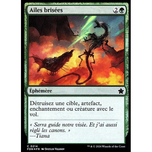 Ailes Brisées - Foil - Magic - Fondations Vf - C - 214