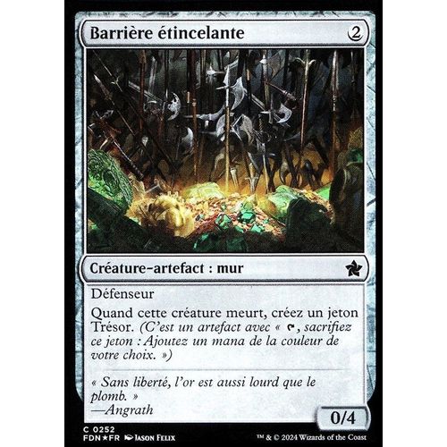 Barrière Étincelante - Foil - Magic - Fondations Vf - C - 252