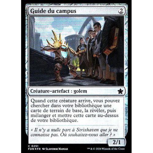 Guide Du Campus - Foil - Magic - Fondations Vf - C - 251