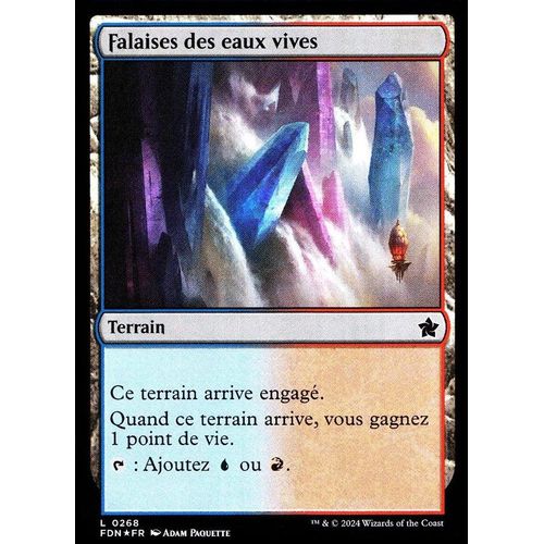 Falaises Des Eaux Vives - Foil - Magic - Fondations Vf - C - 268