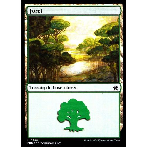 Forêt - Foil - Magic - Fondations Vf - C - 280