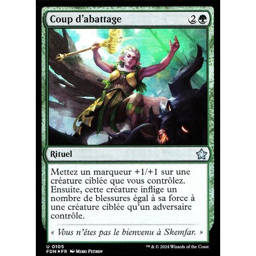 Coup D'abattage - Foil - Magic - Fondations Vf - U - 105
