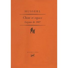 Chose Et Espace - Leçons De 1907