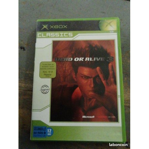 Jeu Dead Or Alive 3 Xbox Pal Fr Complet