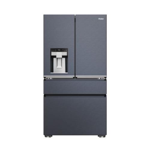 Réfrigérateur multi portes - Haier HFW7918EIMB - Classe E - No Frost - Pose Libre - 601L (réfrigrateur 323L + congélateur 278L) - Noir brossé