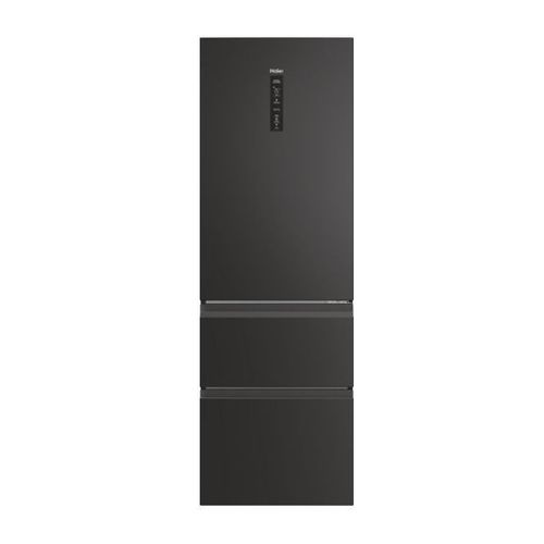 Réfrigérateur combiné 3 portes 3D 60 Série 5 - Haier HTW5618DNPT - Classe D - No Frost - Pose Libre - 360L (réfrigrateur 235L + congélateur 125L) - Noir