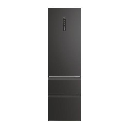 Réfrigérateur combiné 3 portes 3D 60 Série 5 - Haier HTW5620DNPT - Classe D - No Frost - Pose Libre - 414L (réfrigrateur 289L + congélateur 125L) - Noir