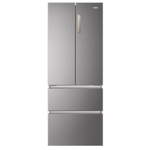 Réfrigérateur multi portes French Door Stainless Steel - Haier HB17FPAAA - Classe E - No Frost - Pose Libre - 446L (réfrigrateur 306L + congélateur 140L) - Platinum Inox