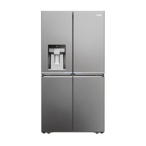 Réfrigérateur multi portes Cube 90 Series 7 - Haier HCR7918EIMP - Classe E - No Frost - Pose Libre - 601L (réfrigrateur 323L + congélateur 278L) - Platinum Inox