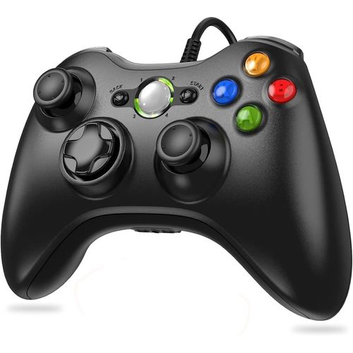 Manette Pour Xbox 360, Manette Pc, Manette Filaire Pour Xbox 360/Pc Windoes 7/8/10/Xp Joystick Xbox 360 Gamepad Usb,Usb Manette Du Contrôleur De Jeu Filaire Avec Double Vibration