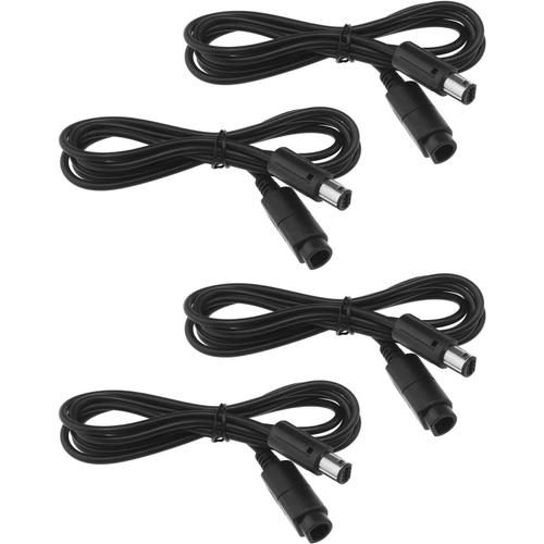 4pcs Câbles D'extension Joypad 1.8m Câble D'extension Contrôleur De Console De Jeu Compatible Avec Nintendo Gamecube Wii Rallonge De Contrôleur De Manette De Jeu