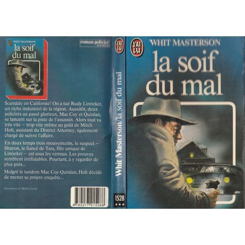 Whit Masterton - La Soif Du Mal - "Badge Of Evil " Trad. Michel Tyr J4ai Lu Policier 1528 - 1983- 189 Pages - In-12 0,19 Kg -