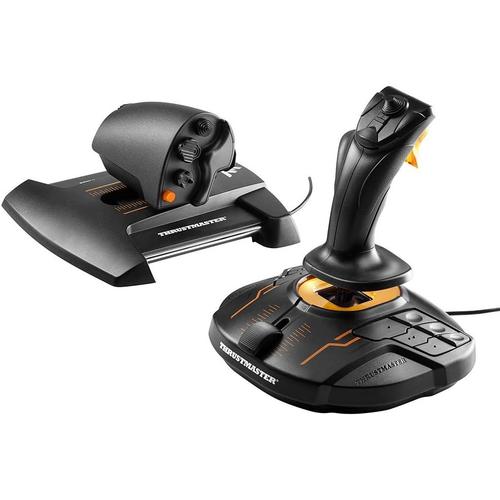 T16000m Fcs Hotas - Système De Contrôle De Vol Avec Joystick Et Manette Des Gaz, Doté De La Technologie H.E.A.R.T Halleffect Accurate Pour Pc