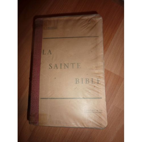 La Sainte Bible Traduction D'après Les Manuscrits Originaux Par Le Chanoine Crampon