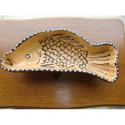 Moule À Gâteau Poisson Longueur 39 Cm - Poterie De Soufflenheim