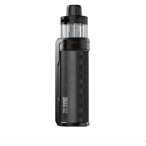 Kit VO-OPOO Drag S2 Vape 60W (Damier Noir) Batterie 2500mAh PnP X Pod Cartouche DTL 5 ml Bobine PnP X 0,2/0,3ohm Vaporisateur Cigarette électronique - No Nicotine