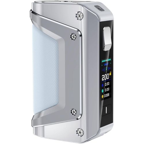 GEEK`VAPE Aegis Legend 3 Mod L200 Box Mod 200w Woking Modes- Power/Boosting/Memory/TCR/ECO/Smart With 0.96 Inch TFT Screen (Silver)