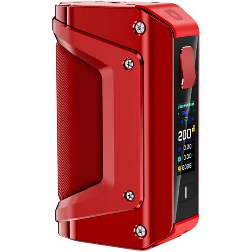 GEEK`VAPE Aegis Legend 3 Mod L200 Box Mod 200w Woking Modes- Power/Boosting/Memory/TCR/ECO/Smart With 0.96 Inch TFT Screen (Red)