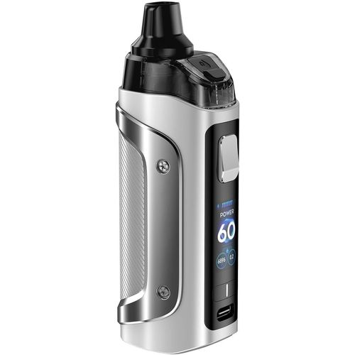 Pour geek vape Aegis Boost 3 Kit 60W mod 5ml Boost 2 cartouches adaptateur B - Coil cigarette électronique Smart/Power/Eco Vaporisateur - sans nicotine (Silver)